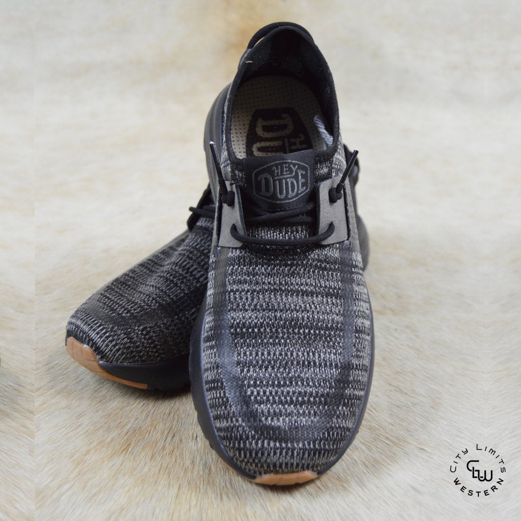 Hey Dude Sirocco Black Night Tennis Shoes City Limits Western