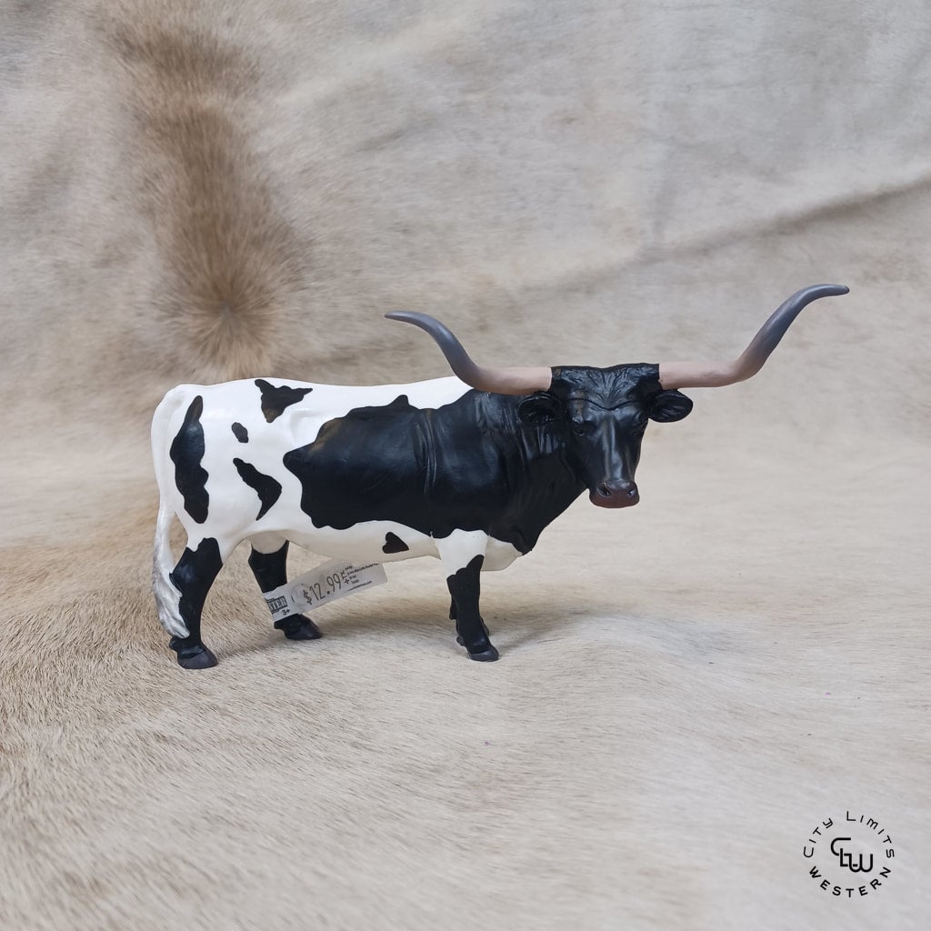 Texas Longhorn Steer (Black/White) | City Limits Western